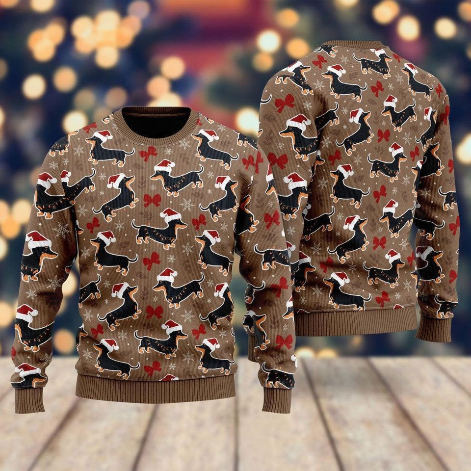 All I Want For Christmas Is A Dachshund Ugly Christmas Sweater