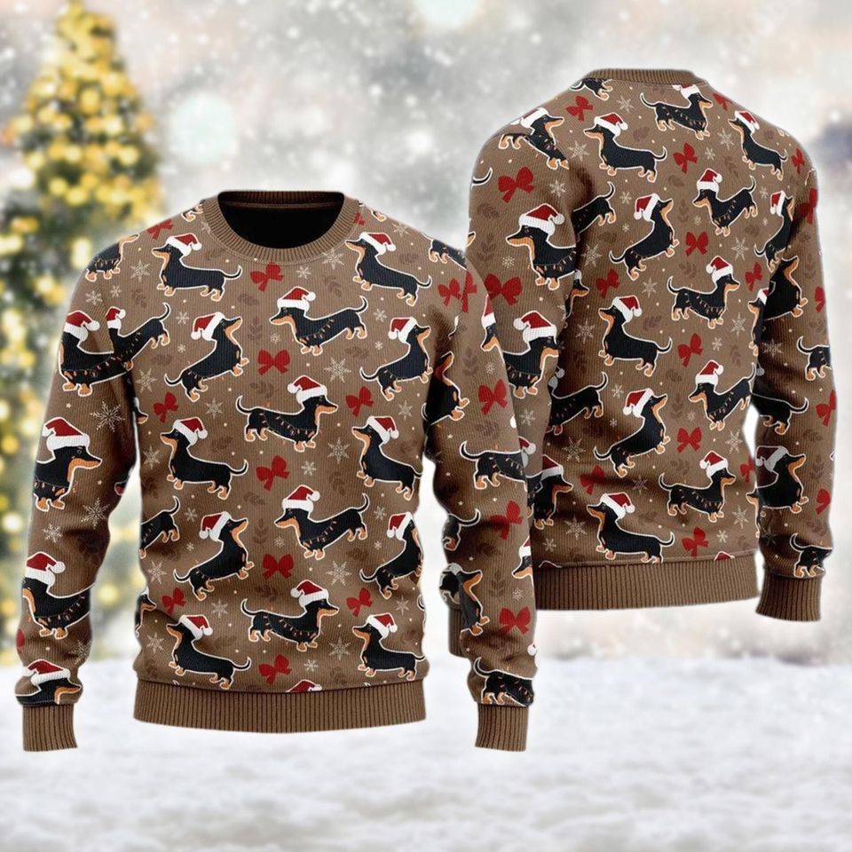 All I Want For Christmas Is A Dachshund Ugly Sweatshirts