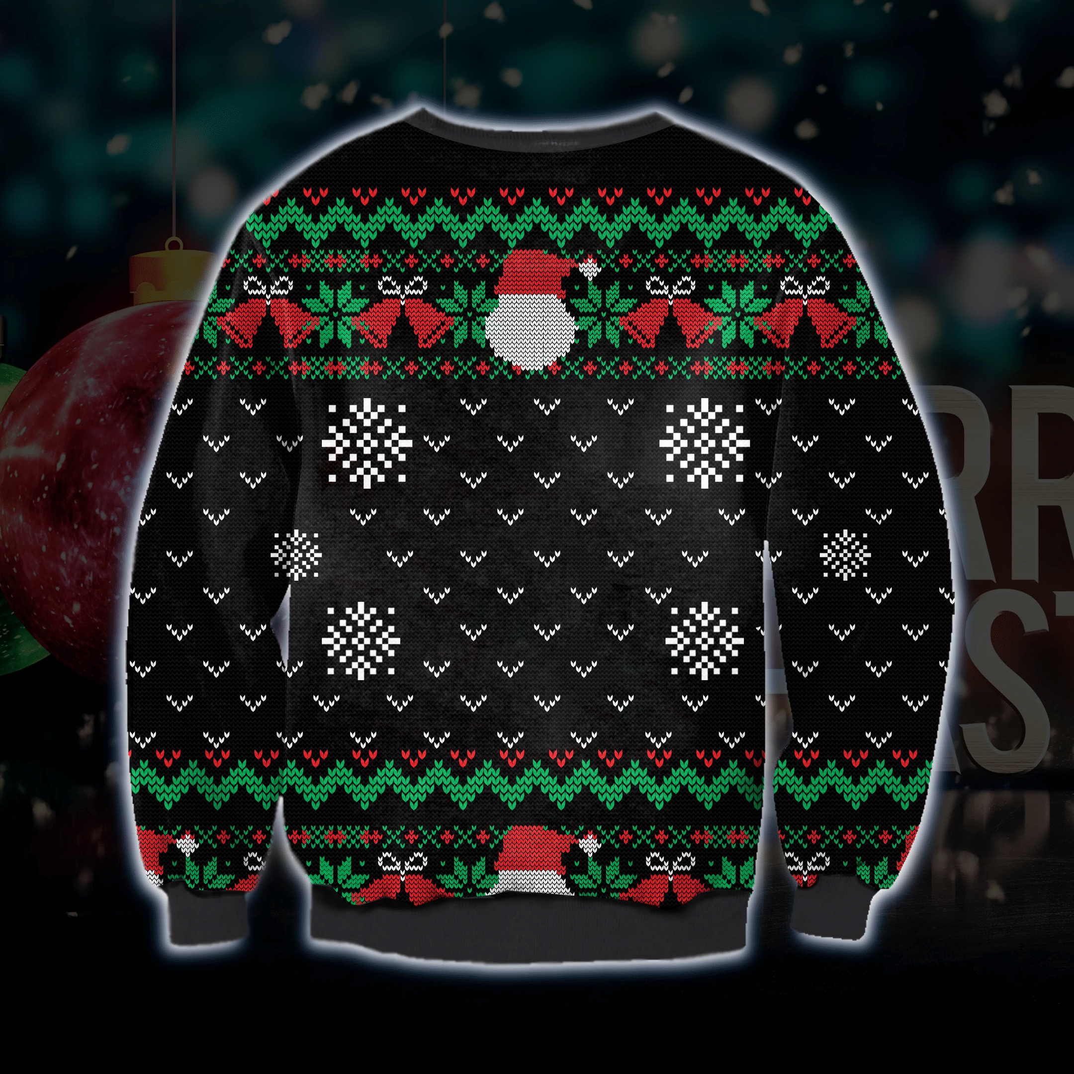 All I Want For Christmas Is A New President Ugly Christmas Sweater Adult 3D Funny Matching for family - Image 2