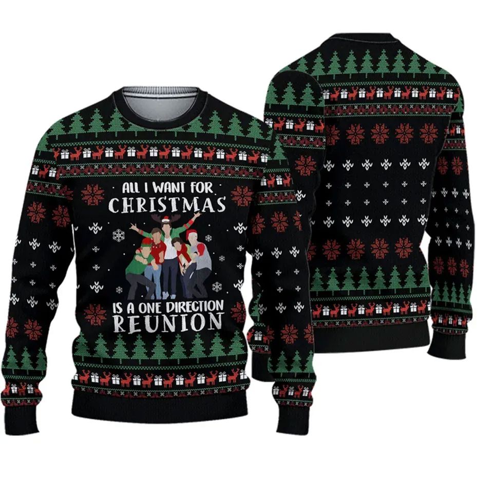 All I Want for Christmas is a One Direction Reunion Ugly Christmas 3D Sweater