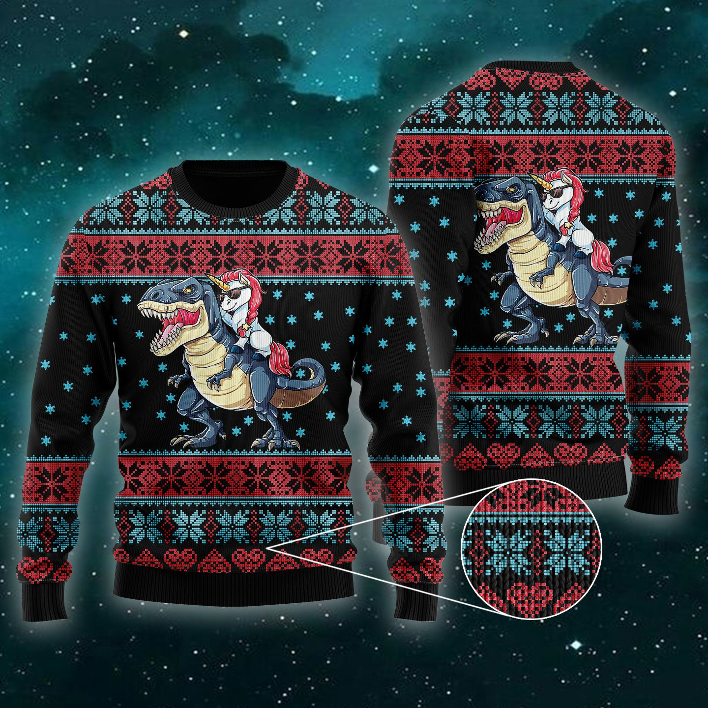 All I Want For Christmas Is A Unicorn Ugly Christmas Sweater Adult 3D Funny Matching for family