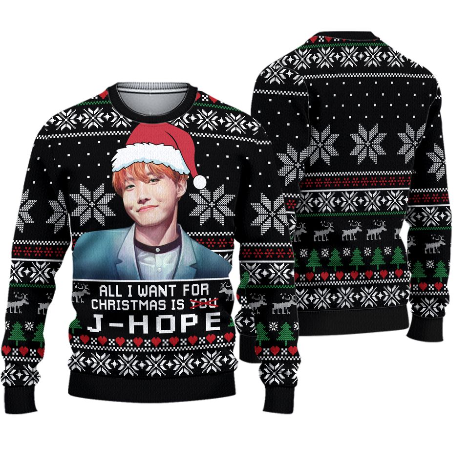 All I Want For Christmas Is J-Hope Ugly Sweater