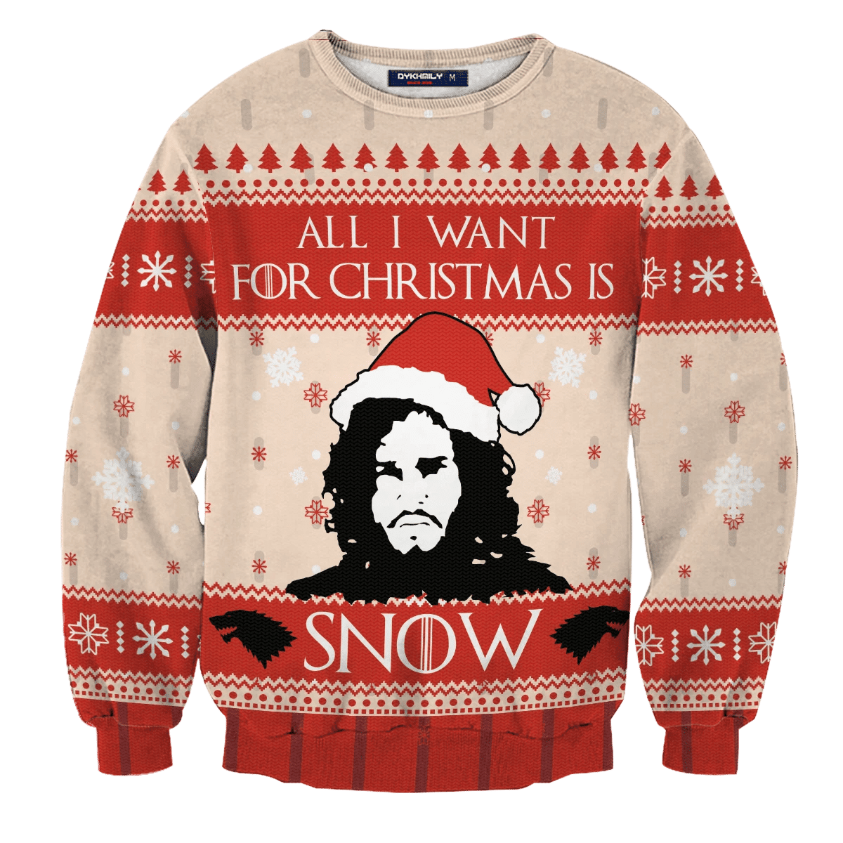 All I Want For Christmas Is Snow Ugly Christmas Sweater Adult 3D Funny Matching for family - Image 2