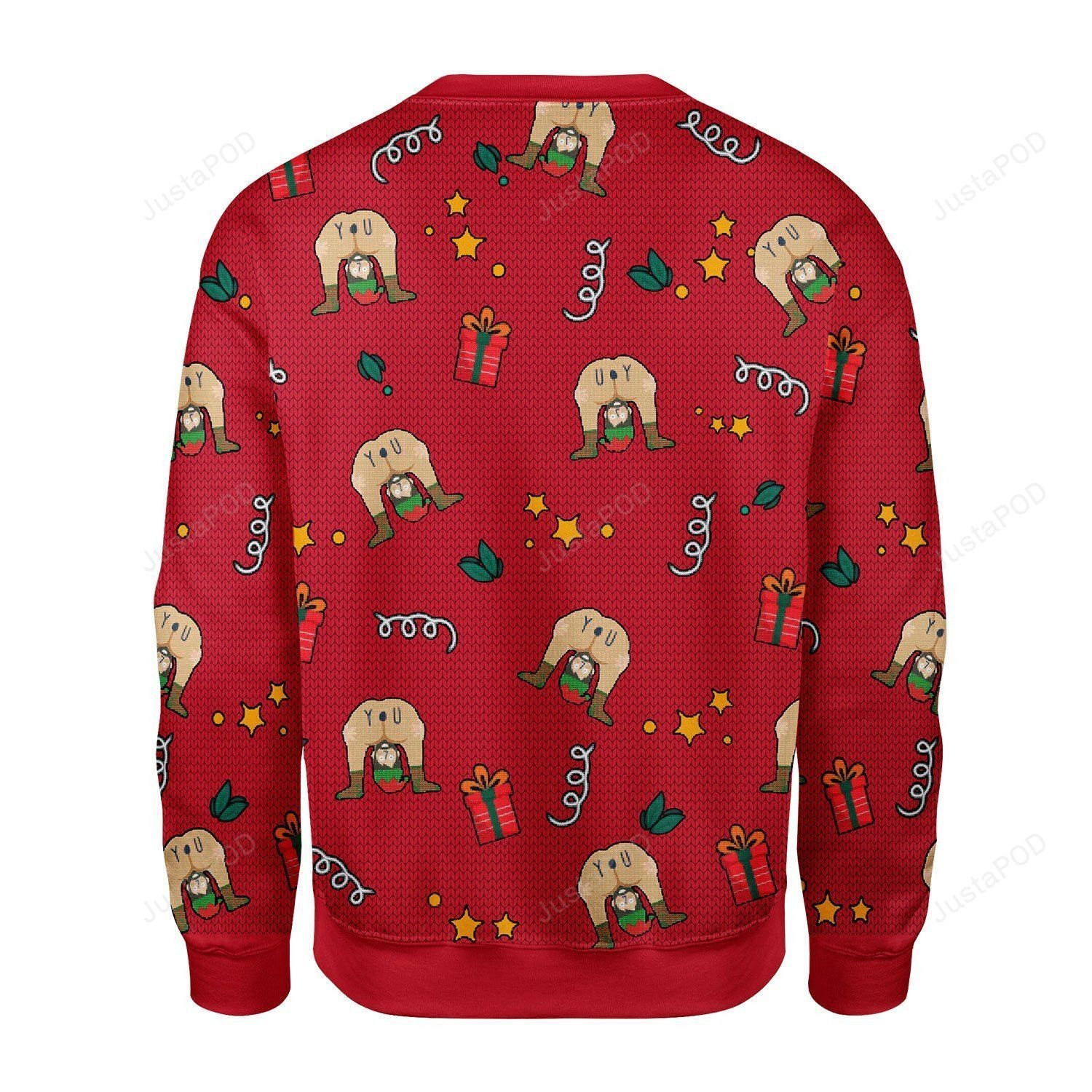 All I Want For Christmas Is You Elf Butt Ugly Christmas Sweater Adult 3D Funny Matching for family