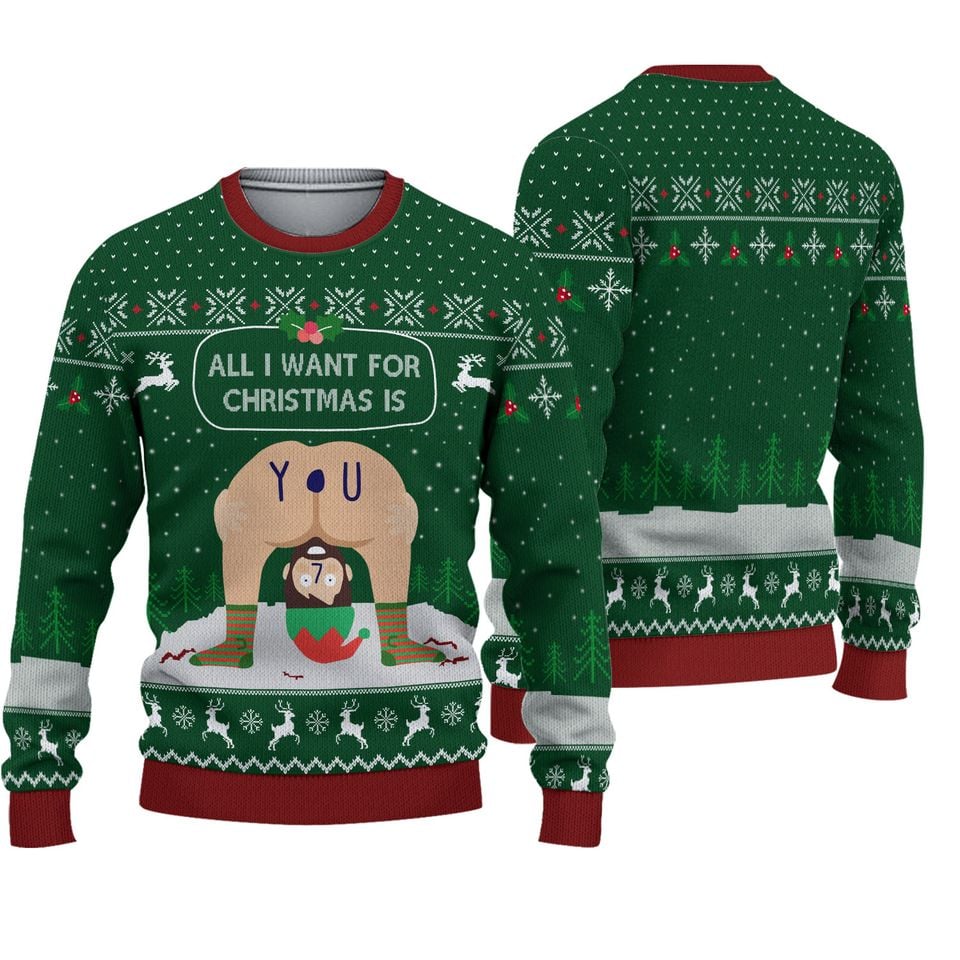 All I Want For Christmas Is You Ugly Christmas 3D Sweater