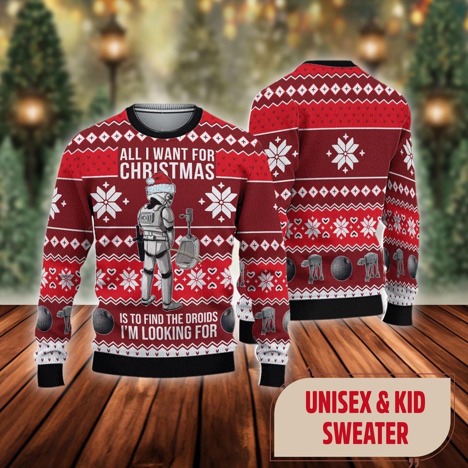 All I Want For Christmas Storm Trooper Sweater - Image 2
