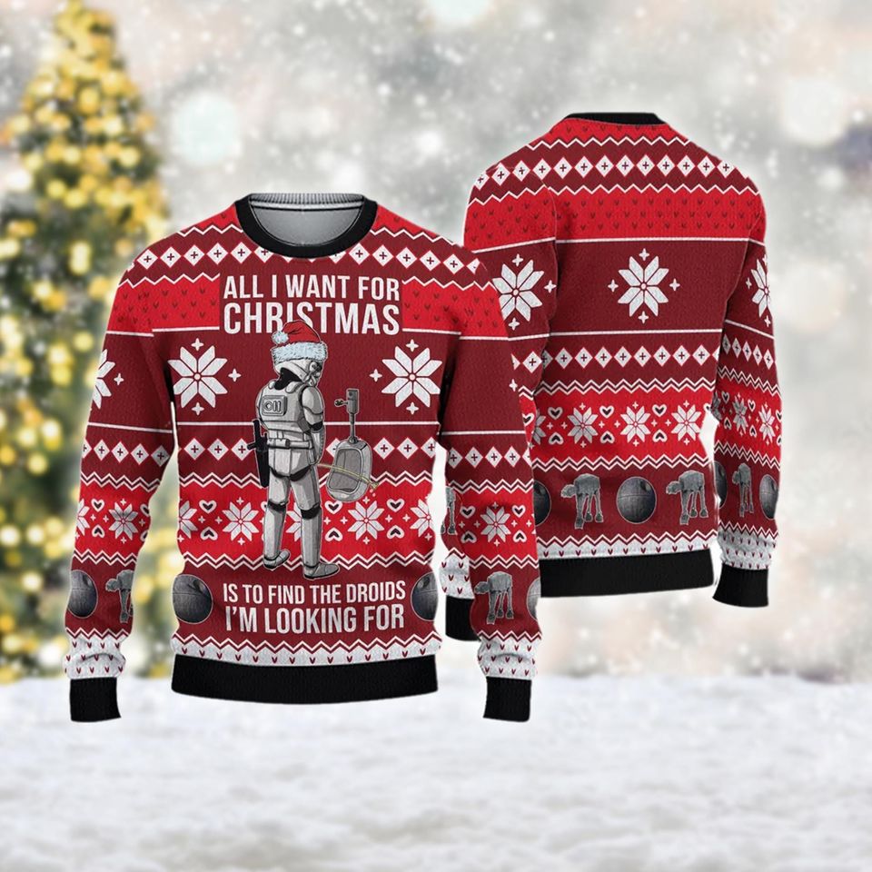 All I Want For Christmas Storm Trooper Sweater - Image 3