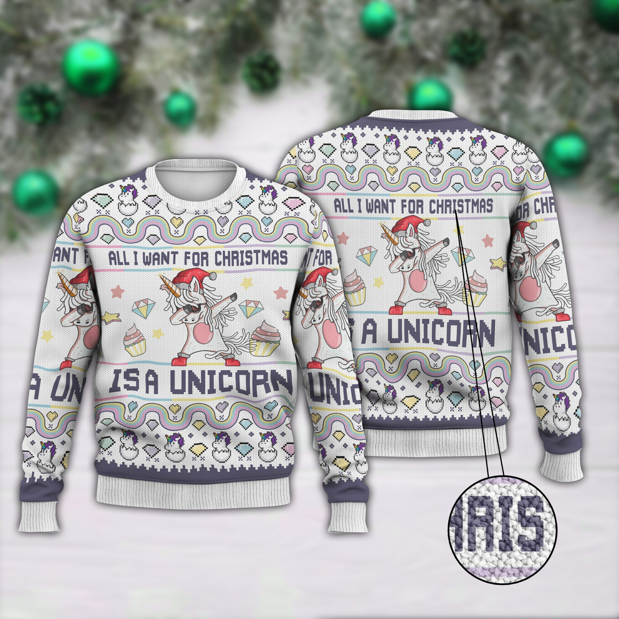 All I Want For Ugly Christmas Sweater Adult 3D Funny Matching for family