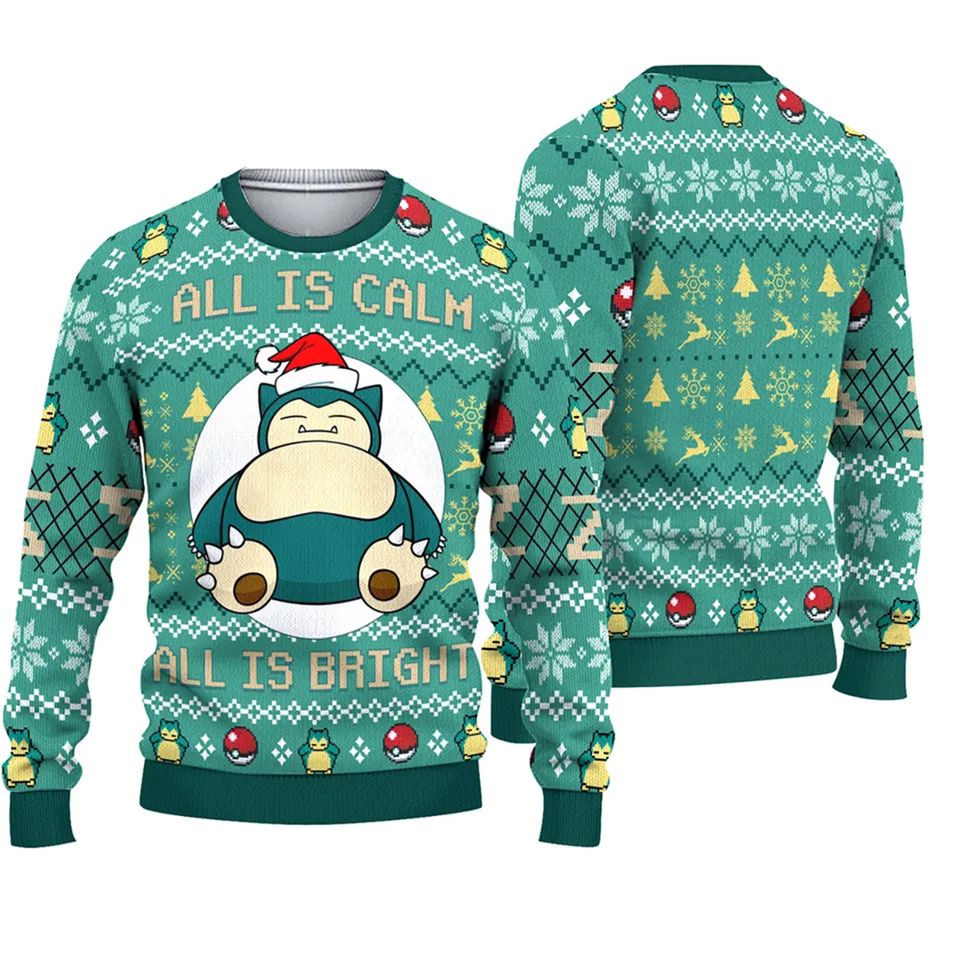All Is Calm All Bright Ugly Christmas Sweater