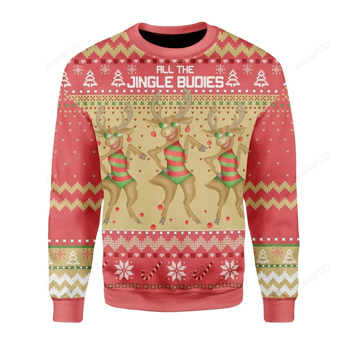 All The Single Budies Ugly Christmas Sweater Adult 3D Funny Matching for family