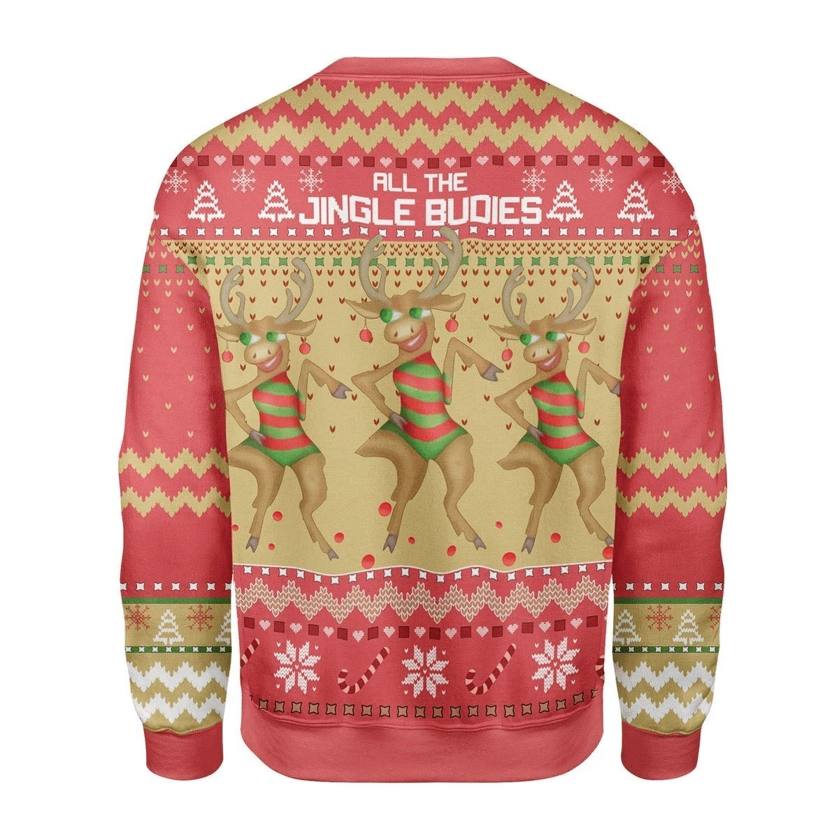 All The Single Budies Ugly Christmas Sweater Adult 3D Funny Matching for family - Image 2