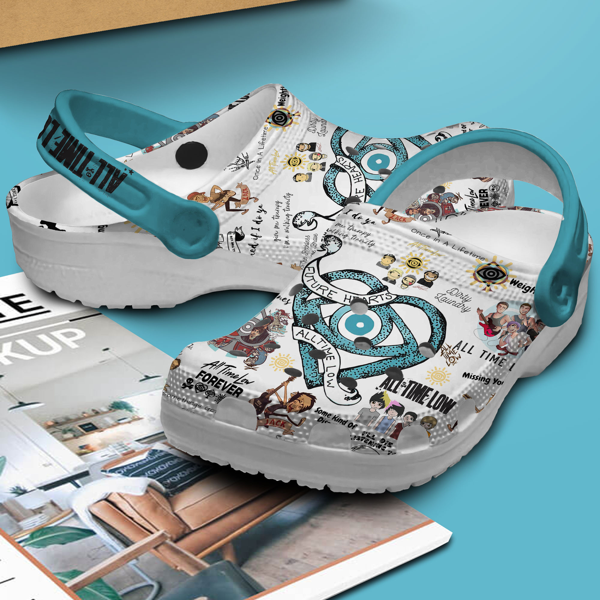 All Time Low Music Crocs Crocband Clogs Shoes Comfortable For Men Women and Kids - Image 2