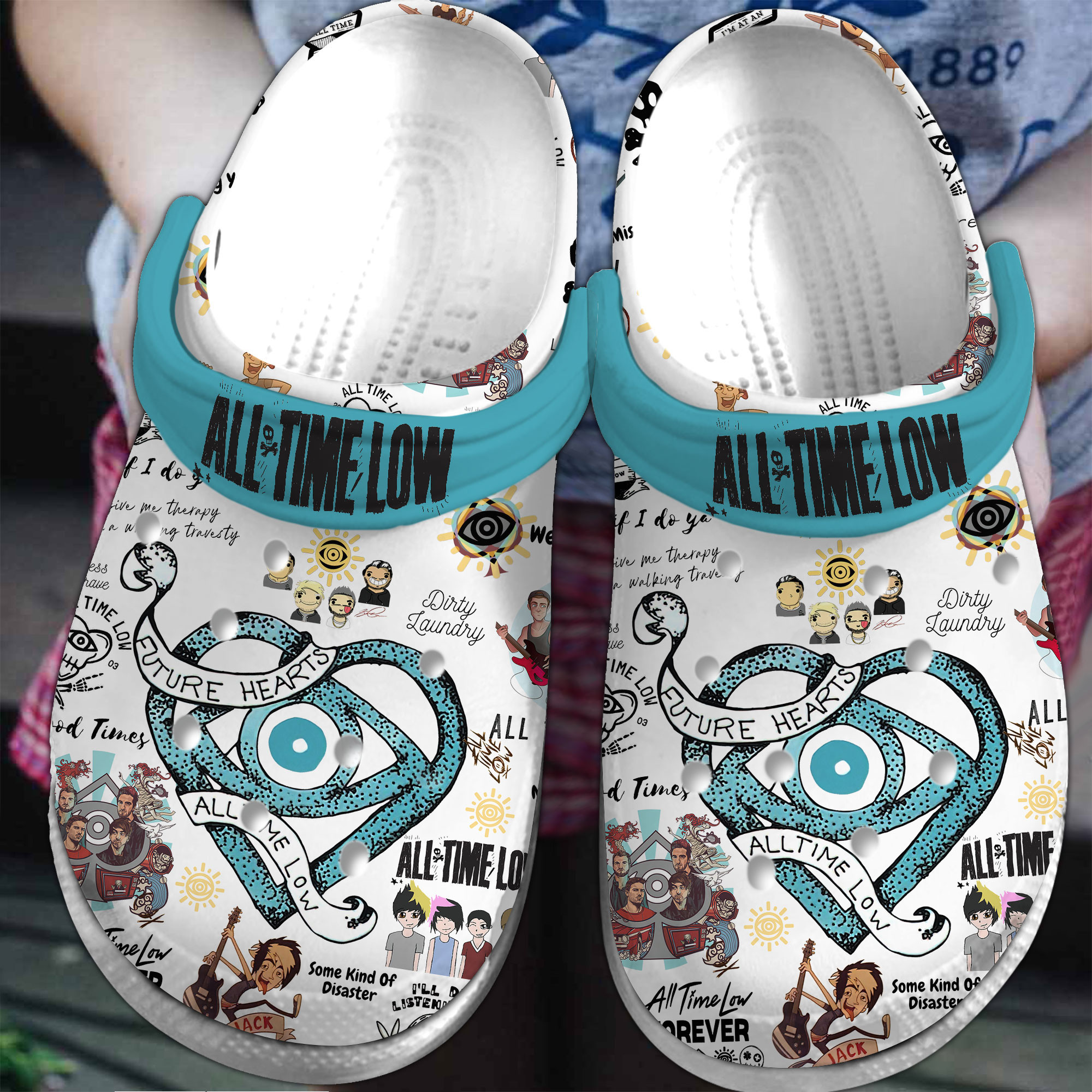 All Time Low Music Crocs Crocband Clogs Shoes Comfortable For Men Women and Kids