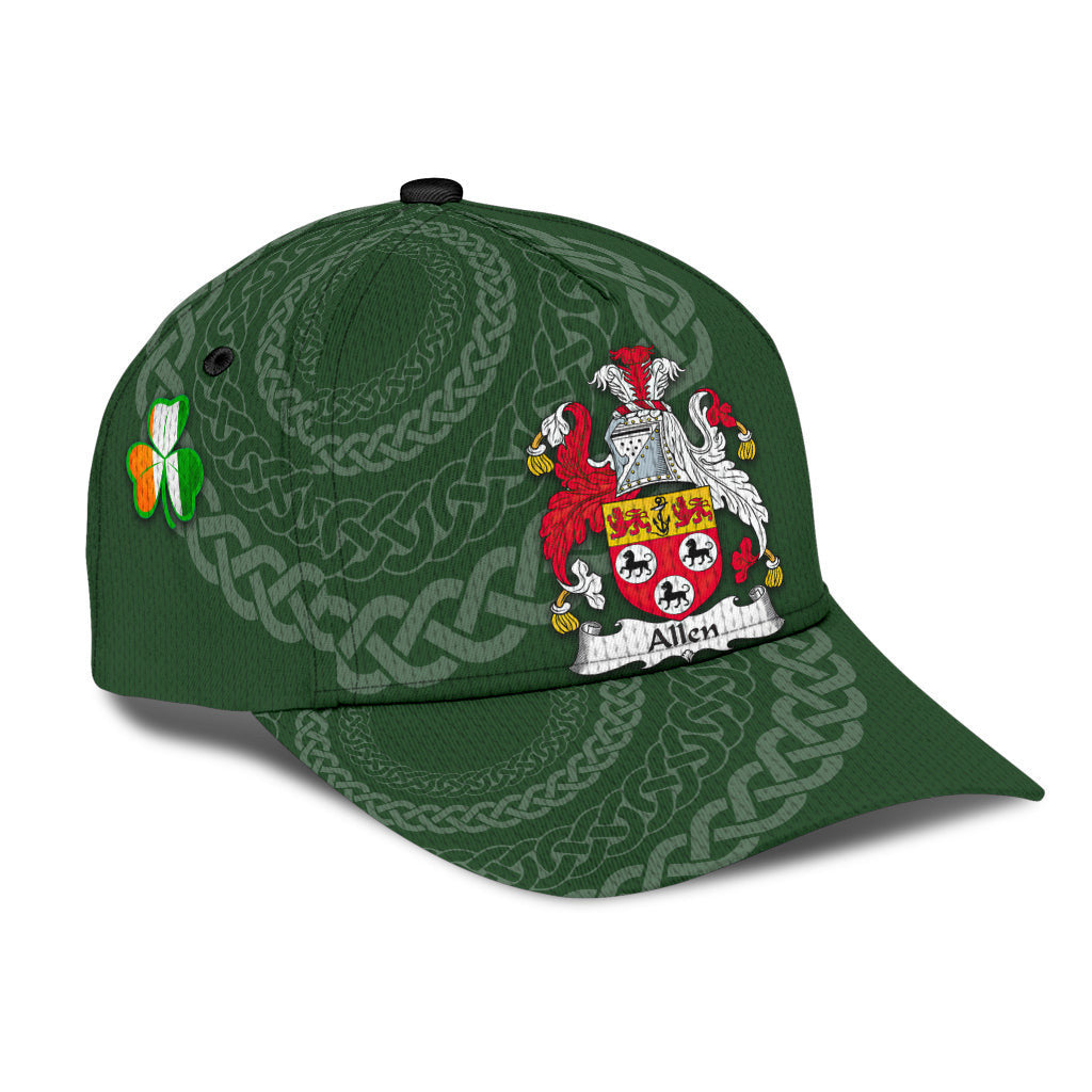 Allen Coat Of Arms - Irish Family Crest St Patrick's Day Hat Classic Cap Trucker Hats Custom Hats Gifts For Men & Women