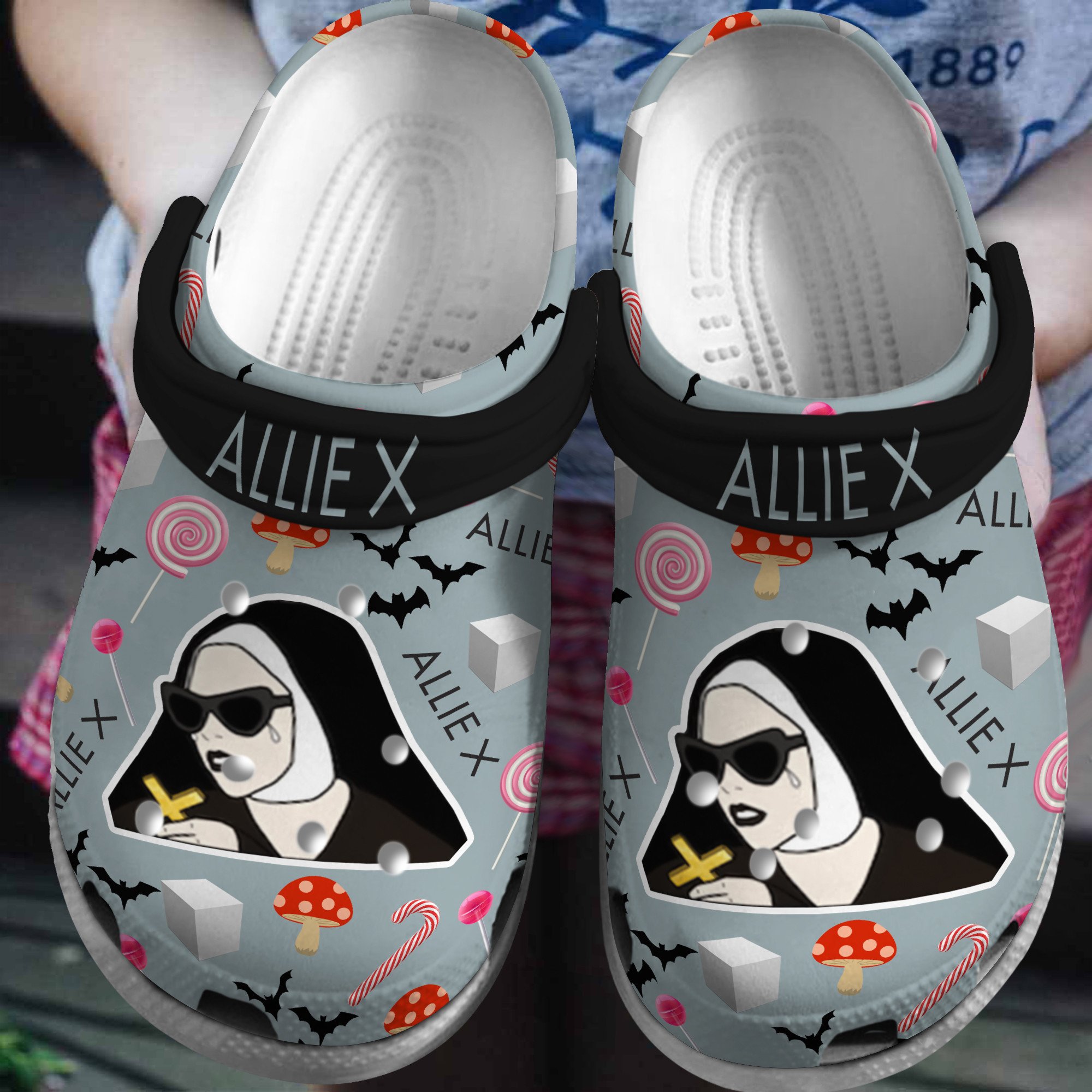 Allie X Music Crocs Crocband Clogs Shoes Comfortable For Men Women and Kids