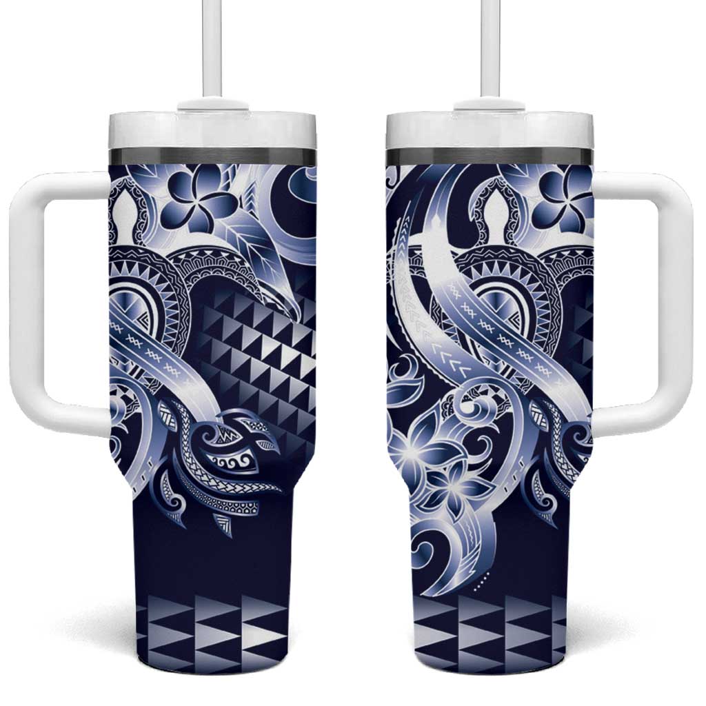 Aloha Blue Tribal Honu Tattoo Custom Stanley Cup 40 oz 30 oz Tumbler With HandleTVC2301401