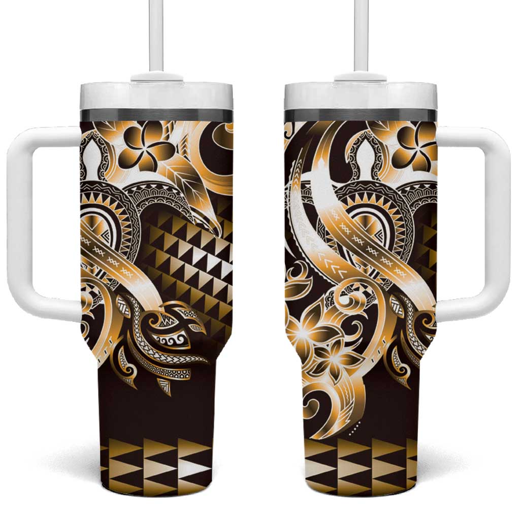 Aloha Gold Tribal Honu Tattoo Custom Stanley Cup 40 oz 30 oz Tumbler With HandleTVC2301398