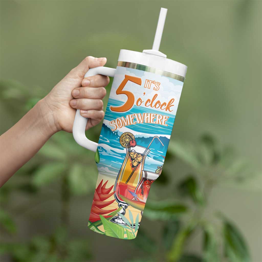 Aloha Hawaii Christmas It’s 5 o’clock Somewhere Custom Stanley Cup 40 oz 30 oz Tumbler With HandleTVC2301390 - Image 3