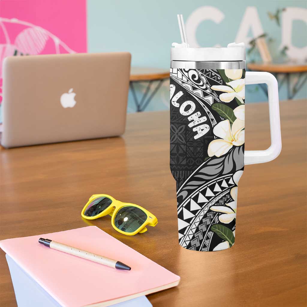 Aloha Hawaii Festive Frangipani Lace Classic Custom Stanley Cup 40 oz 30 oz Tumbler With HandleTVC2301398 - Image 5