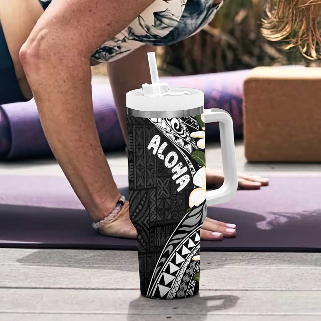 Aloha Hawaii Festive Frangipani Lace Classic Custom Stanley Cup 40 oz 30 oz Tumbler With HandleTVC2301398 - Image 6