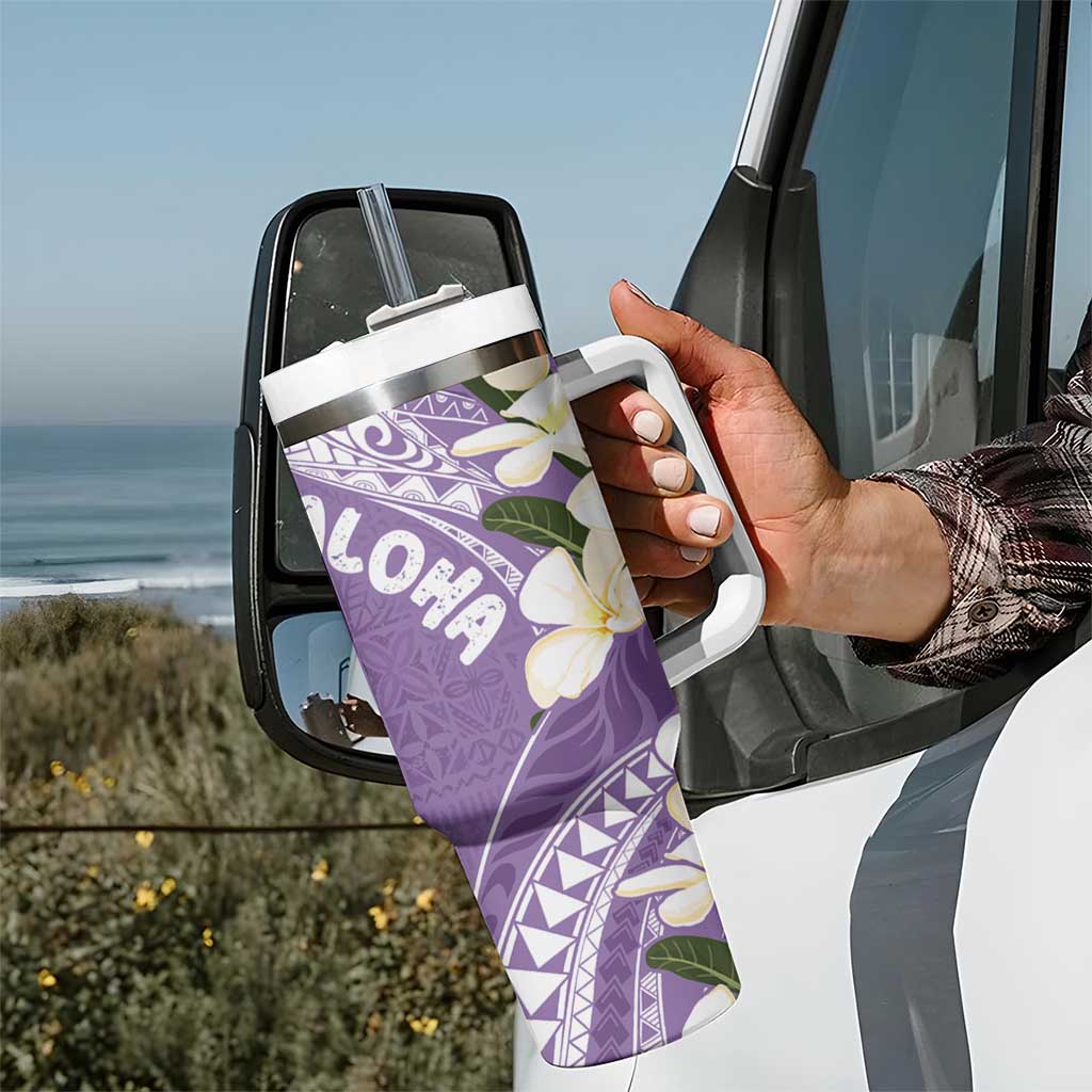 Aloha Hawaii Festive Frangipani Lace Classic Lavender Custom Stanley Cup 40 oz 30 oz Tumbler With HandleTVC2301372 - Image 7