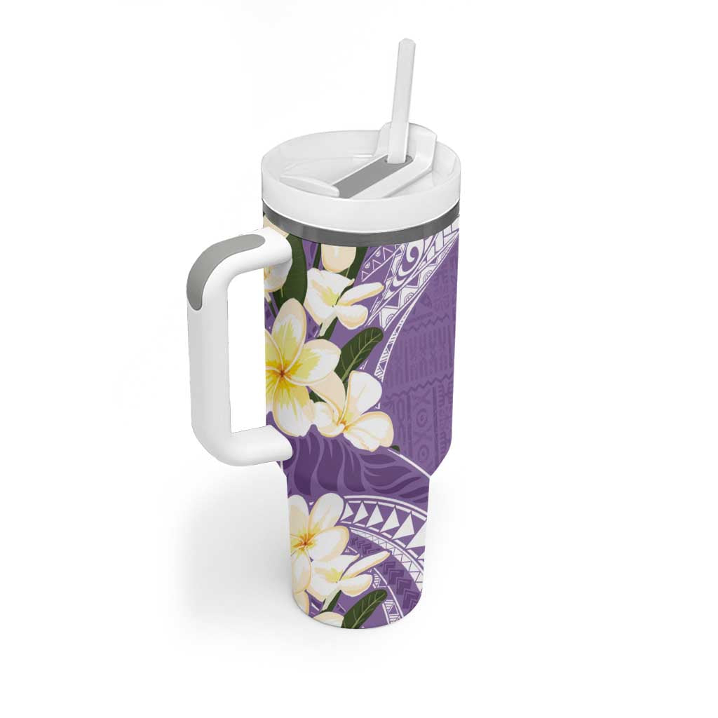 Aloha Hawaii Festive Frangipani Lace Classic Lavender Custom Stanley Cup 40 oz 30 oz Tumbler With HandleTVC2301372 - Image 2