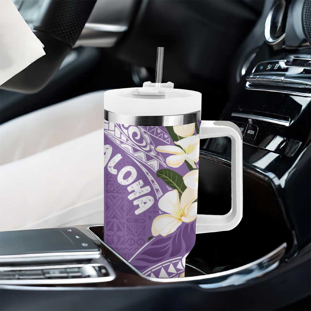 Aloha Hawaii Festive Frangipani Lace Classic Lavender Custom Stanley Cup 40 oz 30 oz Tumbler With HandleTVC2301372 - Image 8