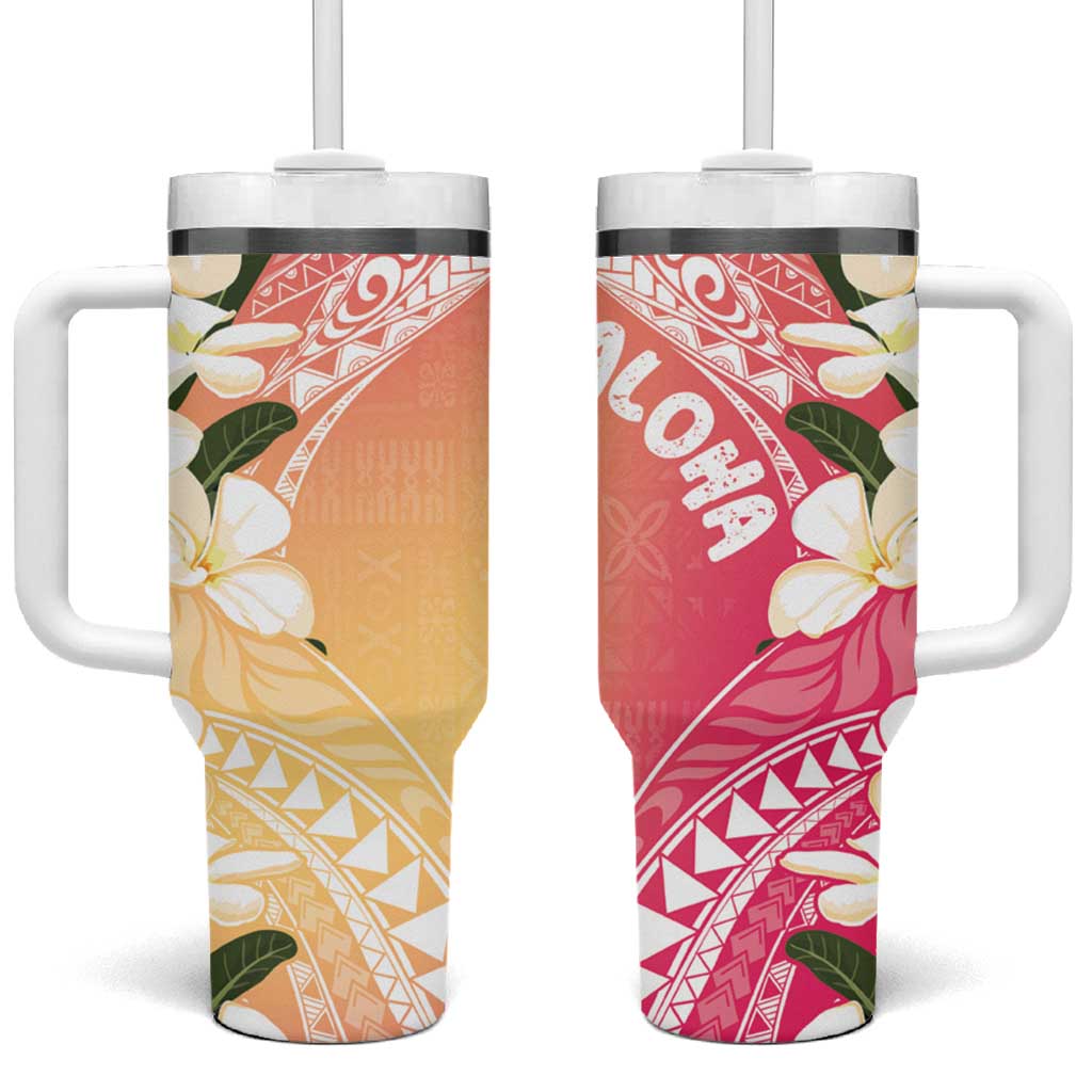 Aloha Hawaii Festive Frangipani Lace Classic Spring s Custom Stanley Cup 40 oz 30 oz Tumbler With HandleTVC2301373