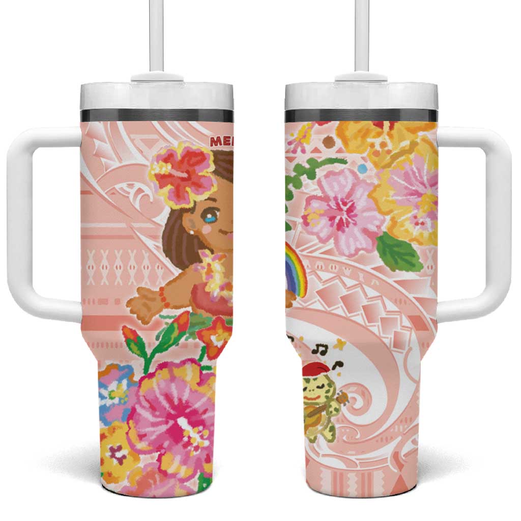 Aloha Hawaii Kawaii Mele Kalikimaka Pastel Fever Custom Stanley Cup 40 oz 30 oz Tumbler With HandleTVC2301367