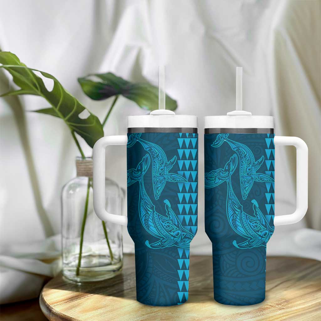 Aloha Hawaii Whale Kakau and Polynesian Tattoo Light Blue Color Custom Stanley Cup 40 oz 30 oz Tumbler With HandleTVC2301348 - Image 9