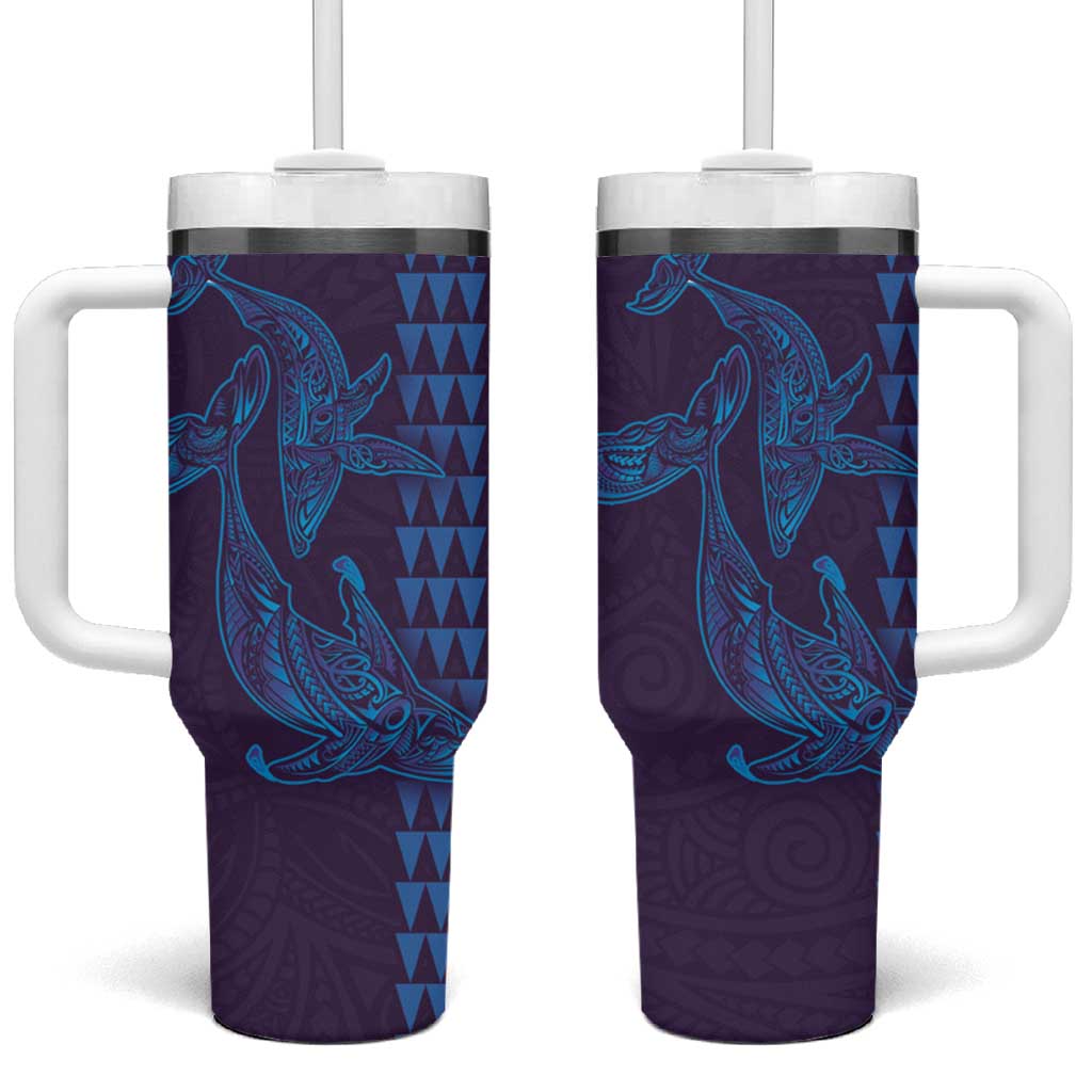 Aloha Hawaii Whale Kakau and Polynesian Tattoo Purple Color Custom Stanley Cup 40 oz 30 oz Tumbler With HandleTVC2301370