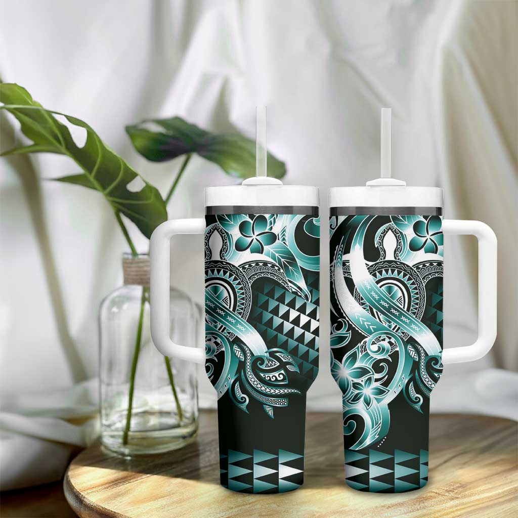 Aloha Turquoise Tribal Honu Tattoo Custom Stanley Cup 40 oz 30 oz Tumbler With HandleTVC2301392 - Image 9