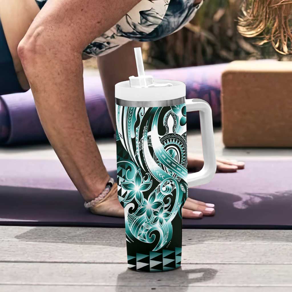 Aloha Turquoise Tribal Honu Tattoo Custom Stanley Cup 40 oz 30 oz Tumbler With HandleTVC2301392 - Image 6