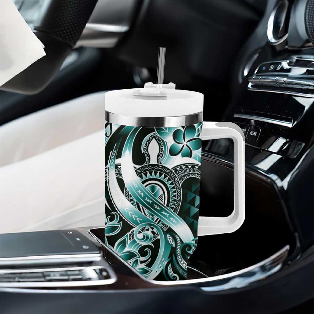 Aloha Turquoise Tribal Honu Tattoo Custom Stanley Cup 40 oz 30 oz Tumbler With HandleTVC2301392 - Image 8