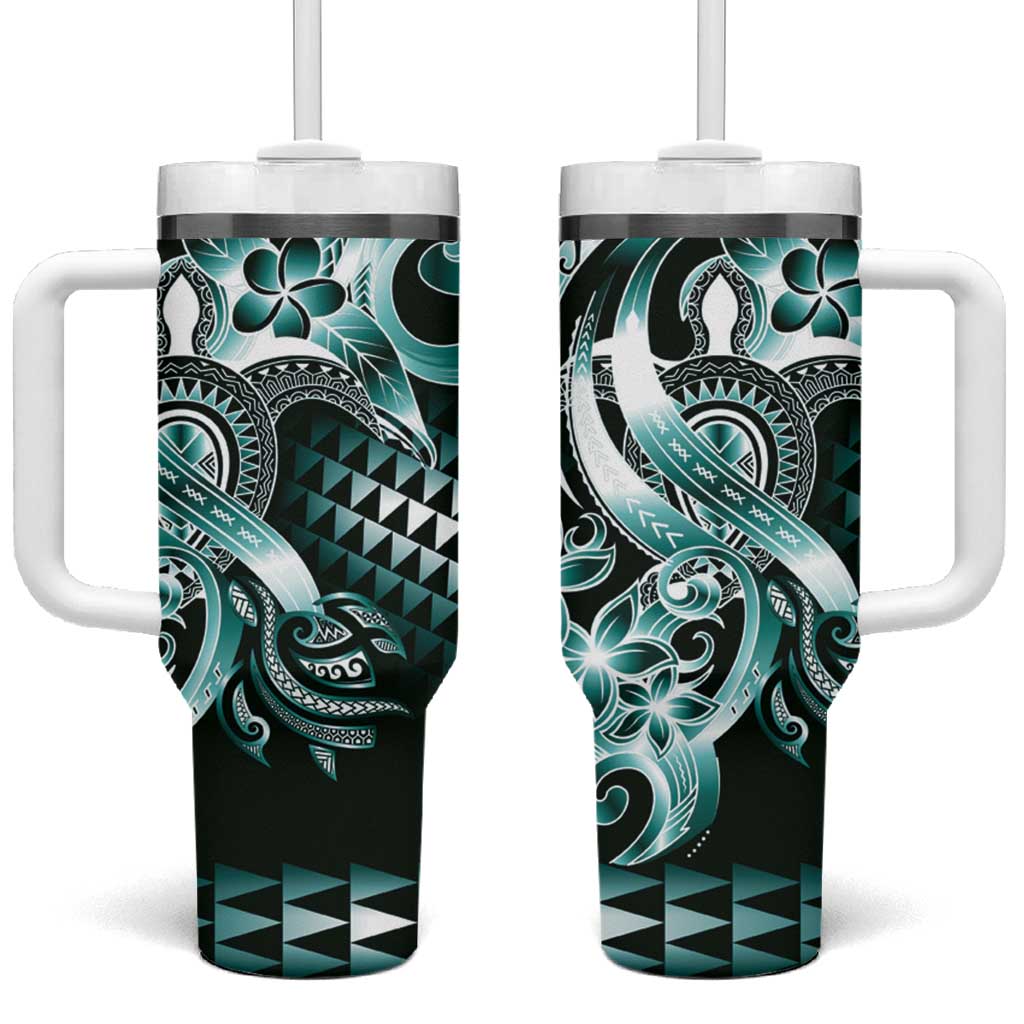 Aloha Turquoise Tribal Honu Tattoo Custom Stanley Cup 40 oz 30 oz Tumbler With HandleTVC2301392