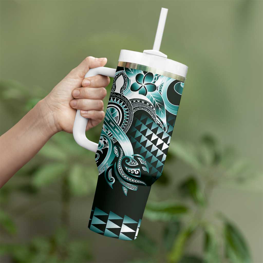 Aloha Turquoise Tribal Honu Tattoo Custom Stanley Cup 40 oz 30 oz Tumbler With HandleTVC2301392 - Image 3