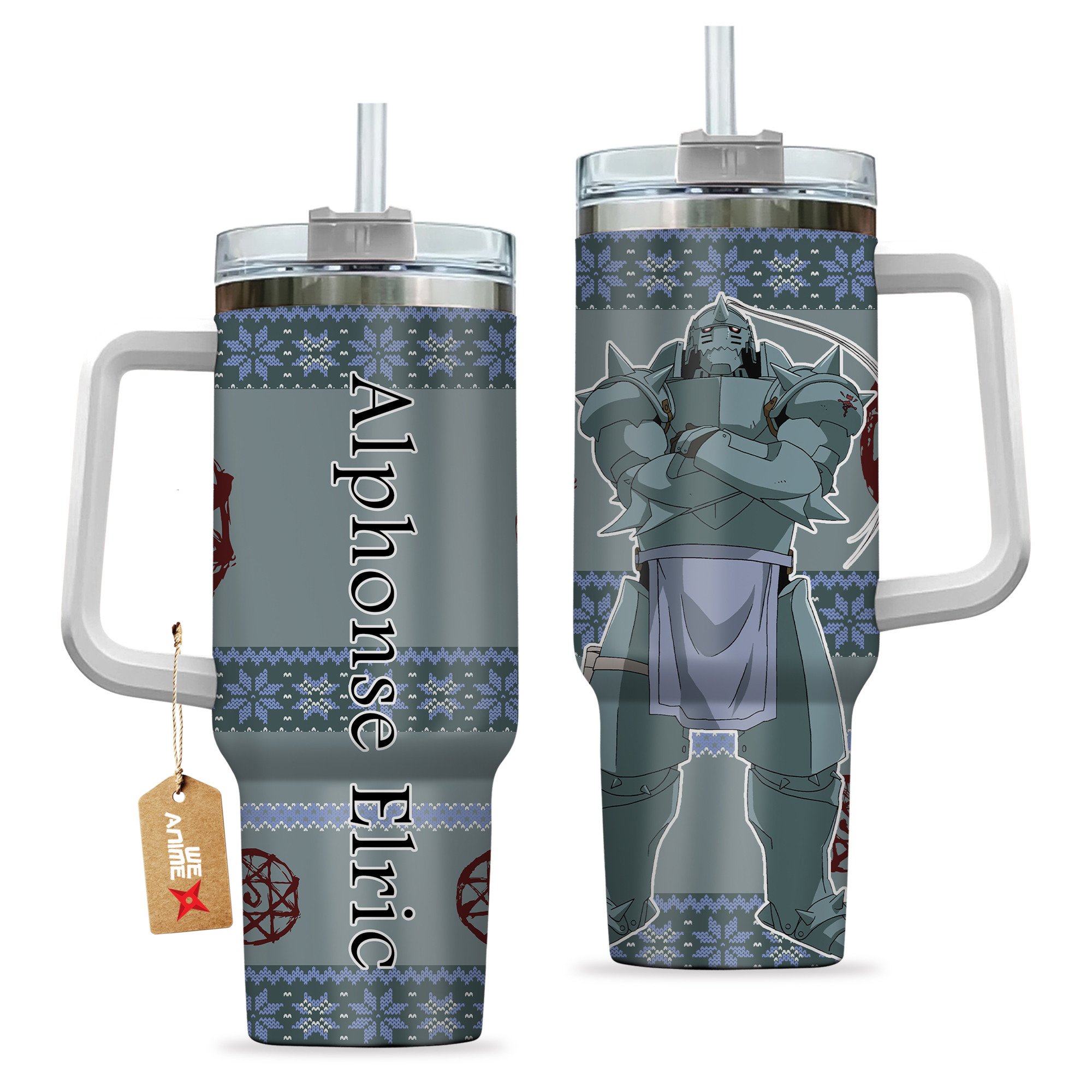 Alphonse Elric Fullmetal Alchemist Anime Custom Stanley Cup 40 oz 30 oz Tumbler With HandleTVC2301165 - Image 2