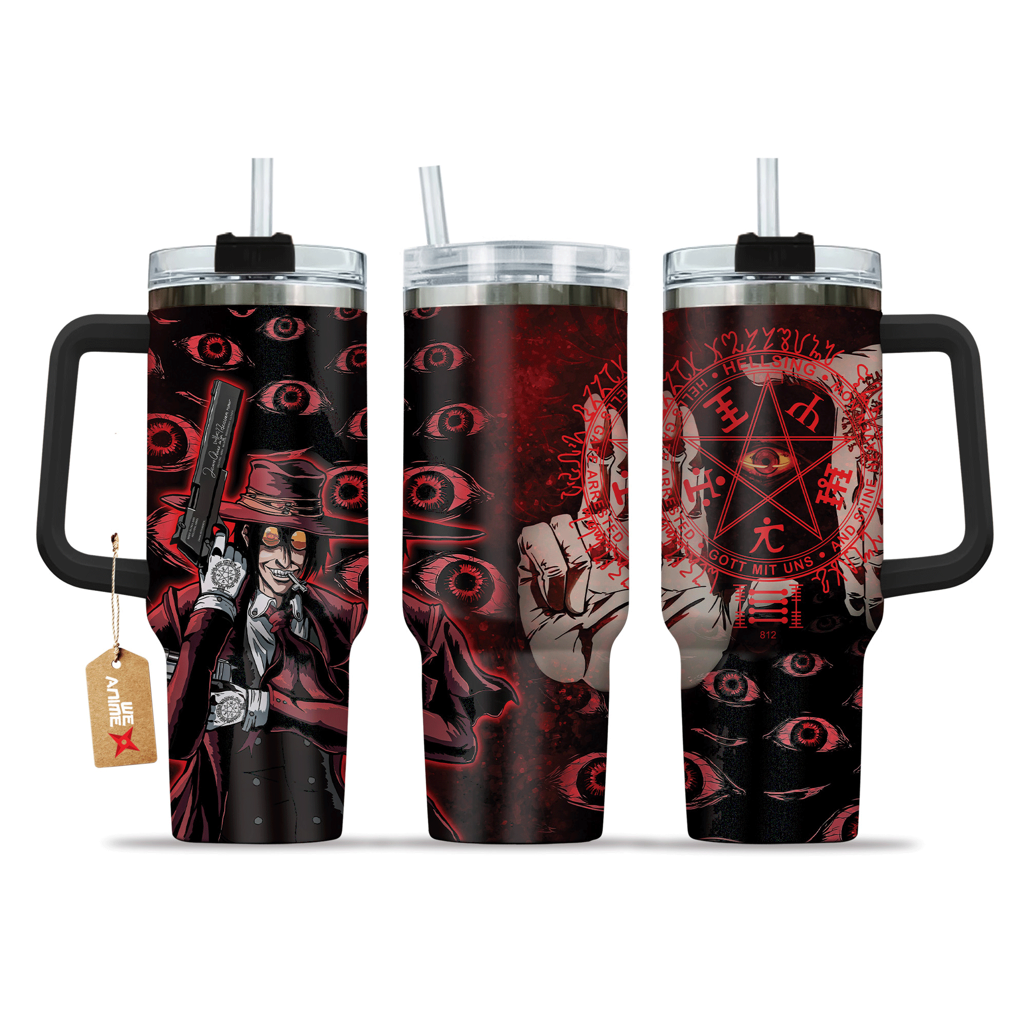 Alucard Hellsing Anime Custom Stanley Cup 40 oz 30 oz Tumbler With HandleTVC2301213