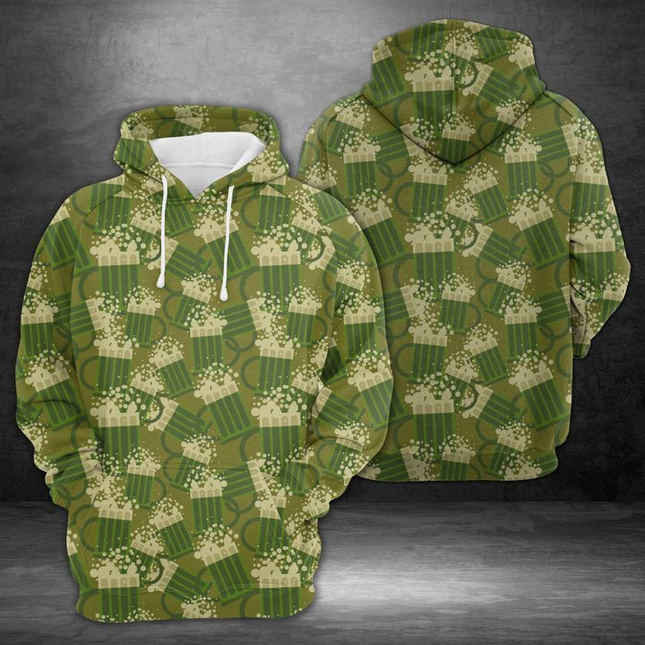 Amazing Camouflage Beer 3D All Over Print Hoodie, Zip Hoodie