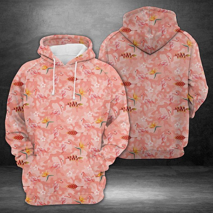 Amazing Camouflage Flamingo 3D All Over Print Hoodie, Zip Hoodie