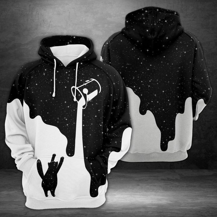 Amazing Cat Galaxy 3D All Over Print Hoodie, Zip Hoodie