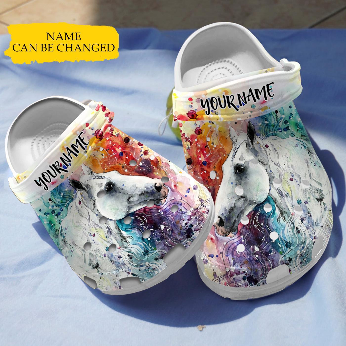 Amazing Horse Crocs Crocband Clogs Shoes Comfortable For Men Women and Kids