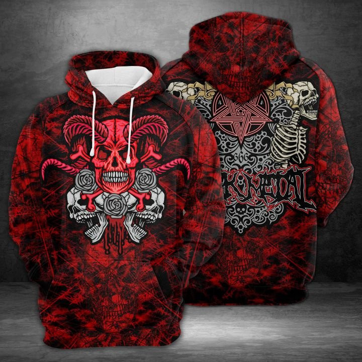 Amazing Skull 3D All Over Print Hoodie, Zip Hoodie