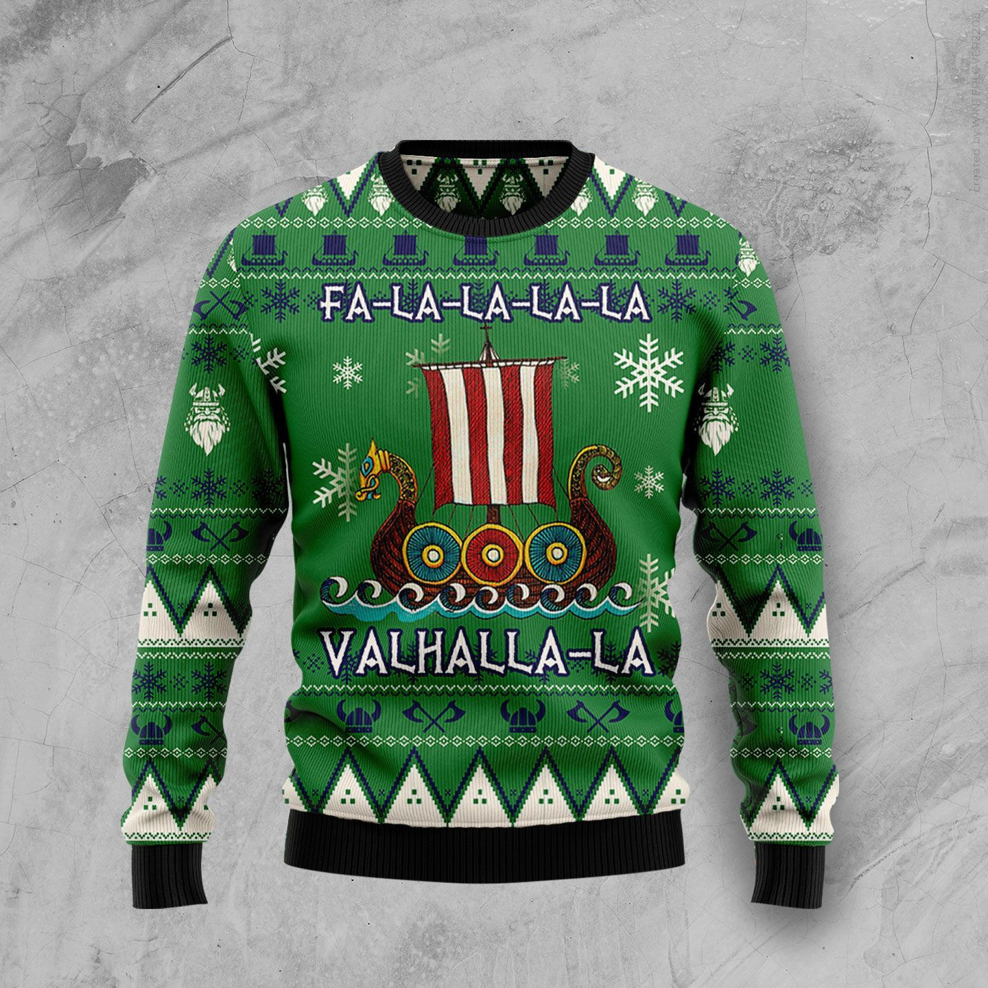 Amazing Viking Ugly Christmas Sweater Adult 3D Funny Matching for family