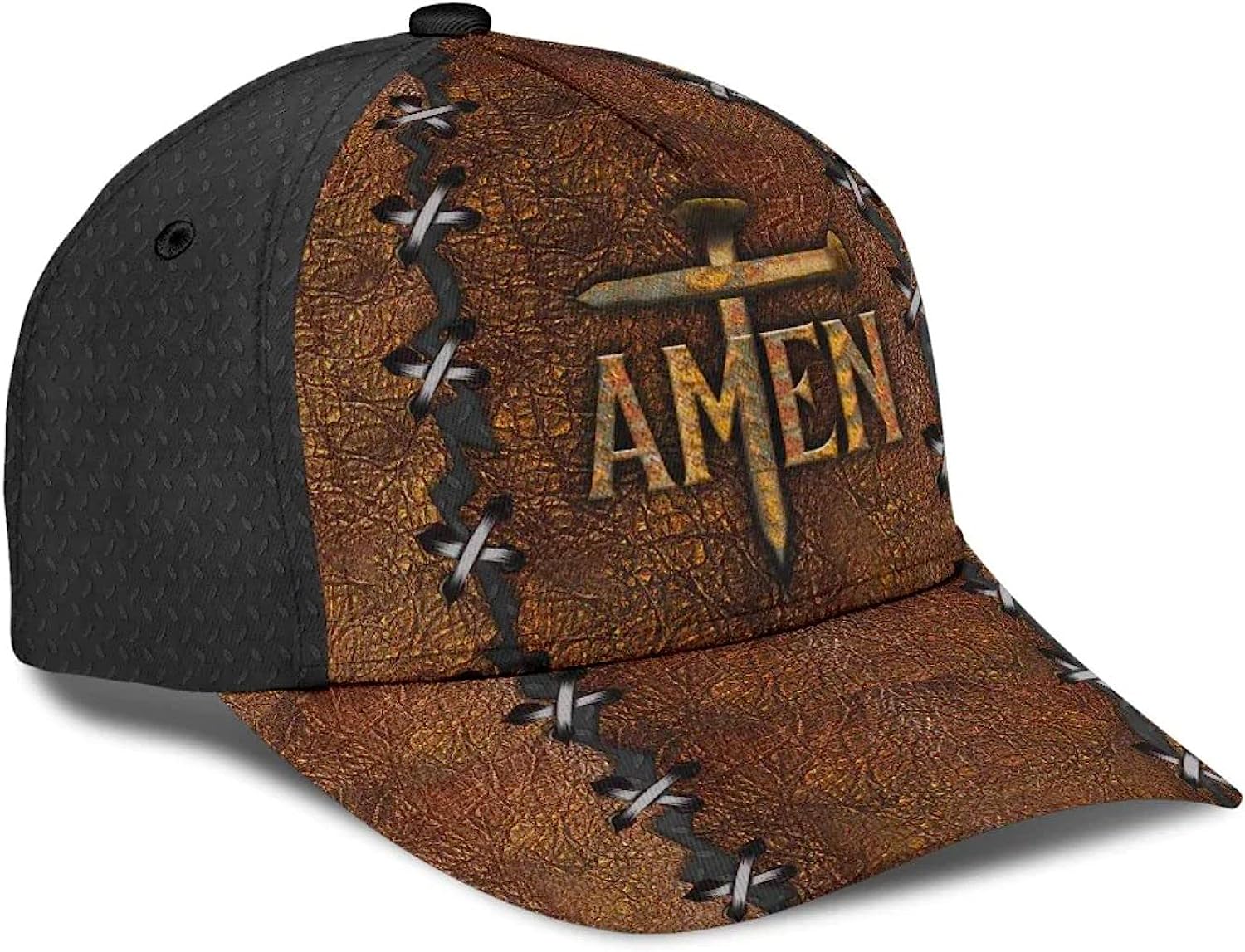 Amen The Cross Holy Baseball Cap - Christian Hats for Men and Women Trucker Hats Custom Hats Gifts For Men & Women