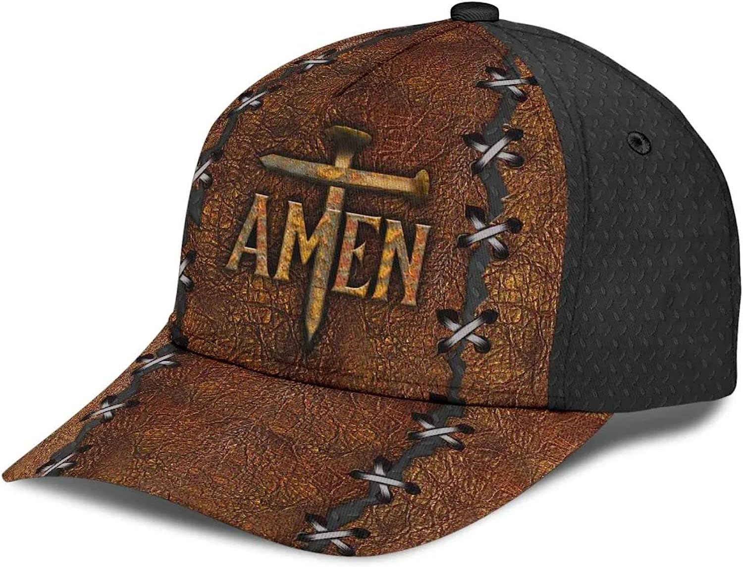 Amen The Cross Holy Baseball Cap - Christian Hats for Men and Women Trucker Hats Custom Hats Gifts For Men & Women
