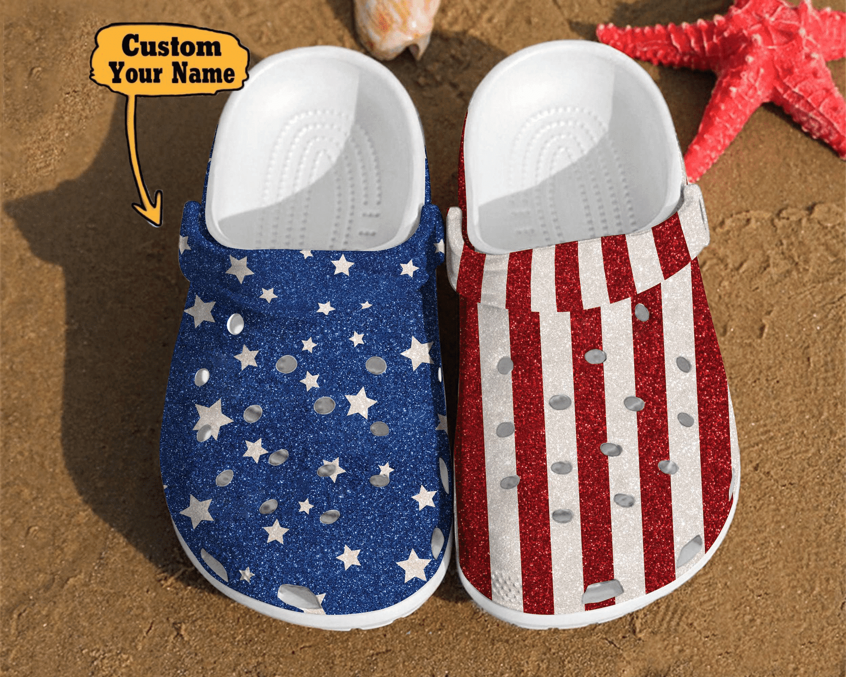 America Flag Veterans Gifts clog Shoes Veterans