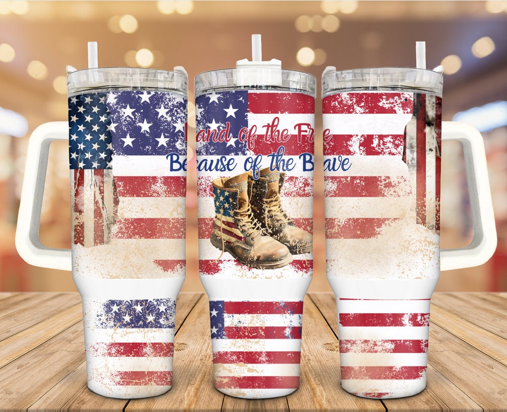 America Land Of The Free d Custom Stanley Cup 40 oz 30 oz Tumbler With HandleTVC2301934