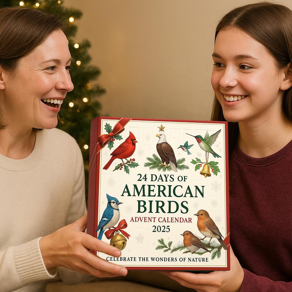 American Birds Advent Calendar 2025, 24 Day Birds Figurines : Vintage Christmas Ornament Countdown - Image 5