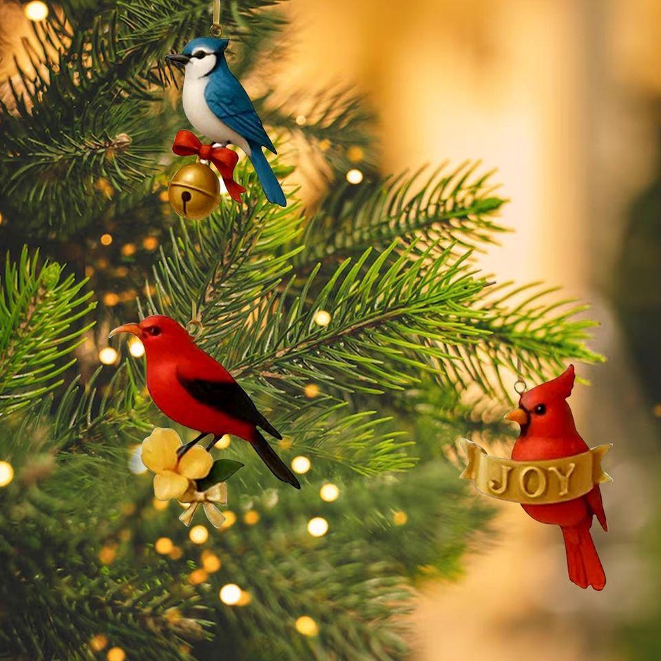 American Birds Advent Calendar 2025, 24 Day Birds Figurines : Vintage Christmas Ornament Countdown - Image 8